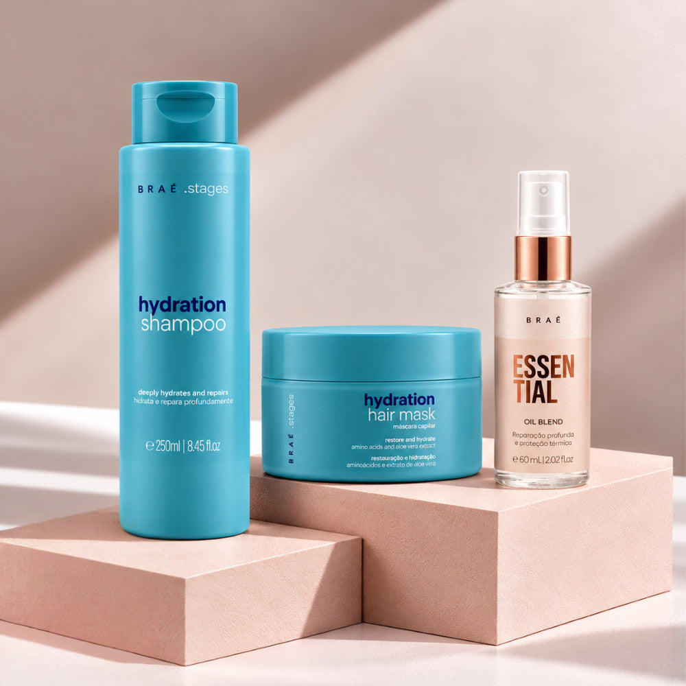 Kit Stages Hidratación Intensa + Oil | Shampoo + Máscara + Oil