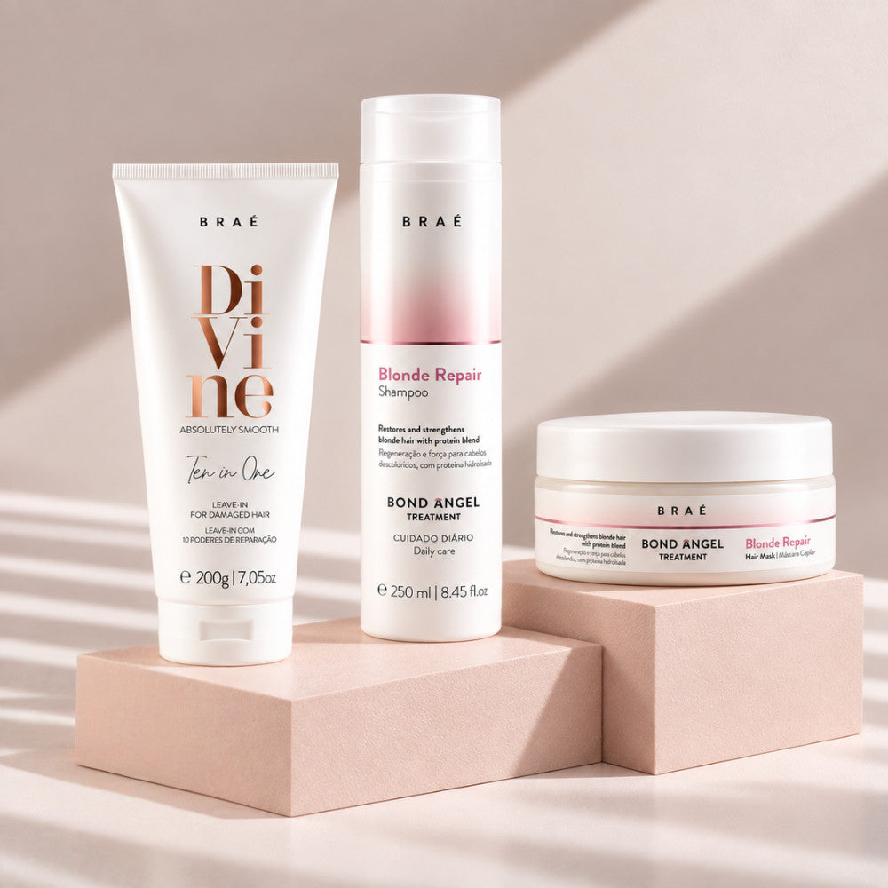 Kit Blond Repair Rubio Perfecto | Shampoo + Máscara + Leave-In