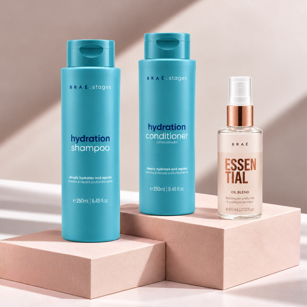 Kit Stages Hidratación Diaria + Oil | Shampoo + Acondicionador + Oil