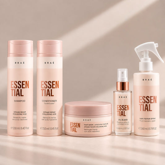 Kit Essential Reparación Pro | Shampoo + Acondicionador + Máscara + Oil + Spray